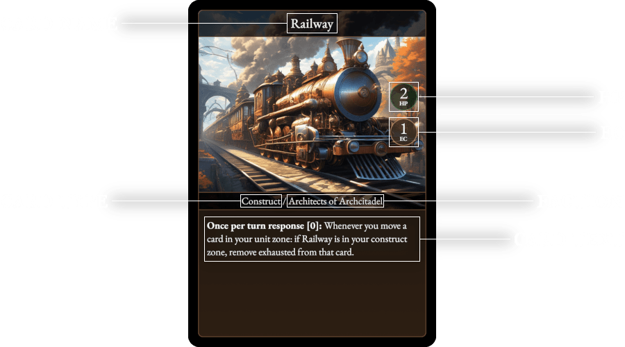 Construct card in Final Fracture TCG